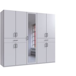 Kleiderschrank Tiby Weiss Holz/Holzwerkstoff 225 cm 58 cm 208 cm - Kleiderschrank