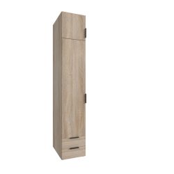 Kleiderschrank Modu Braun Holz 40 cm 54 cm 225 cm - Farbe: eiche - Material: Holzwerkstoff - Kleiderschrank