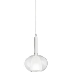 Giberti Luce Pendellampe Carina Weiss Glas 22 cm 33 cm - Pendellampe