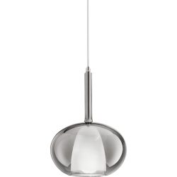 Giberti Luce Pendellampe Carina Grau Glas 22 cm 33.5 cm - Pendellampe