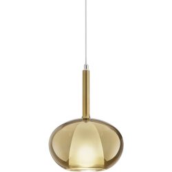 Giberti Luce Pendellampe Carina Grau Glas 22 cm 33.5 cm - Pendellampe