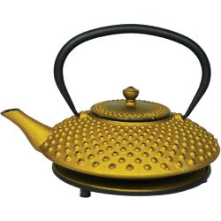 Teekanne Therese Gold Eisen 1 l - Farbe: goldfarben - Material: Gusseisen - Teekanne