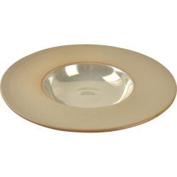 Chic Teller tief Ostra Gold Porzellan 28 cm - Farbe: goldfarben - Teller tief