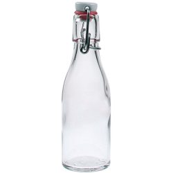 Flasche Therese Transparent Aluminium/Glas 19 cm 0.2 l - Flasche