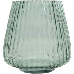 POINT-VIRGULE Windlicht Lamazère Grün Glas 17.7 cm 18 cm - Windlicht