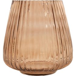 POINT-VIRGULE Windlicht Lamazère Braun Glas 17.7 cm 18 cm - Windlicht