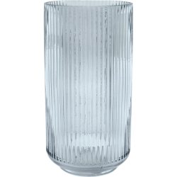 POINT-VIRGULE Windlicht Lamazère Blau Glas 14.3 cm 28 cm - Windlicht
