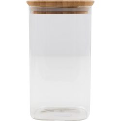 POINT-VIRGULE Vorratsdose Kitchen Transparent Bambus/Glas 10 cm 15 cm - Farbe: Holz/transparent - Material: Glas/Bambus - Vorratsdose