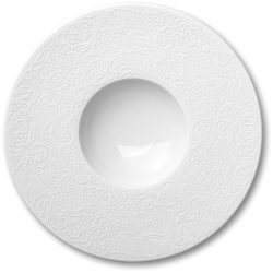 DEGRENNE Teller tief Collection L Couture Blanc Weiss Porzellan 28 cm - Teller tief