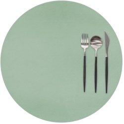 ZICZAC Tischset Togo Grün Kunstleder 38 x 38 cm - Tischset