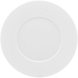 DEGRENNE Teller flach Collection L Fragment Weiss Porzellan 32 cm - Teller flach