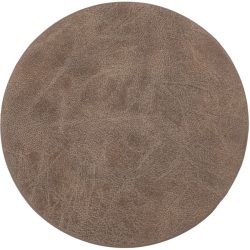 ZICZAC Untersetzer Truman Braun Kunstleder 9.5 cm - Untersetzer