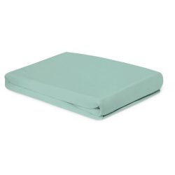 Fixleintuch Lia Blau Baumwolle 90 cm - Farbe: Aqua - Fixleintuch