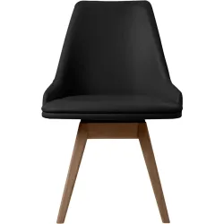 Stuhl Skovby Schwarz Leder 56 cm - Stuhl