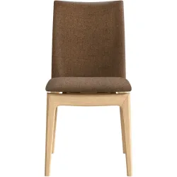 Stuhl Skovby Braun Holz/Stoff 45 cm - Farbe: cognac - Material: Eiche massiv - Stuhl