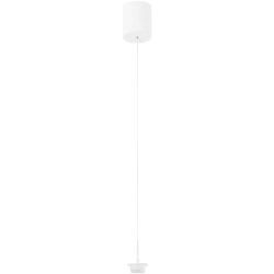 Pendellampe Cara Weiss Metall 9 cm - LED - Lichtfarbe: Extra warmweiss - Helles Neutralweiss - Pendellampe- LED Energiesparlampe