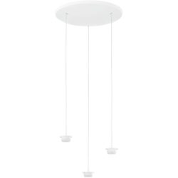 Pendellampe Cara Weiss Metall 35 cm 200 cm - LED - Lichtfarbe: Extra warmweiss - Helles Neutralweiss - Pendellampe- LED Energiesparlampe