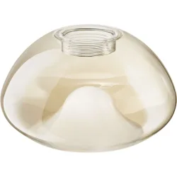 Lampenschirm Isa Braun Glas 18 cm 11 cm - Farbe: cognac - Lampenschirm