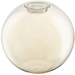 Lampenschirm Amelia Braun Glas 20 cm - Farbe: cognac - Lampenschirm