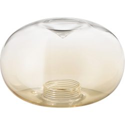 Lampenschirm Gloria Braun Glas 18 cm 11 cm - Farbe: cognac - Lampenschirm