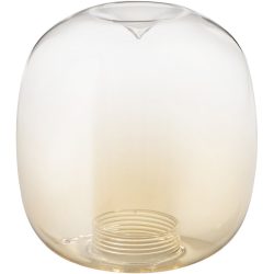 Lampenschirm Livia Braun Glas 15 cm 15 cm - Farbe: cognac - Lampenschirm