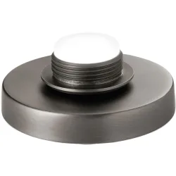 Tischlampe Selia Schwarz/Grau Metall 12 cm 5.2 cm - Farbe: schwarz/chrom - LED - Lichtfarbe: Warmweiss - Kaltes Tagesweiss - Tischlampe- LED