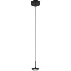 Pendellampe Cara Schwarz Metall 13 cm 200 cm - LED - Lichtfarbe: Extra warmweiss - Helles Neutralweiss - Pendellampe- LED Energiesparlampe