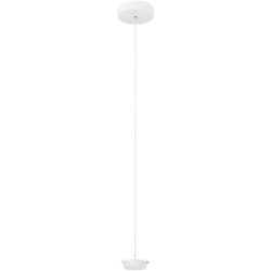 Pendellampe Cara Weiss Metall 13 cm 200 cm - LED - Lichtfarbe: Extra warmweiss - Helles Neutralweiss - Pendellampe- LED Energiesparlampe