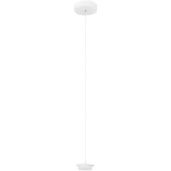 Pendellampe Cara Weiss Metall 13 cm 200 cm - LED - Lichtfarbe: Extra warmweiss - Helles Neutralweiss - Pendellampe- LED Energiesparlampe