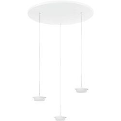 Pendellampe Cara Weiss Metall 50 cm 200 cm - LED - Lichtfarbe: Extra warmweiss - Helles Neutralweiss - Pendellampe