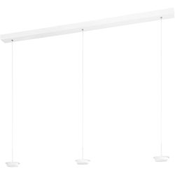 Pendellampe Cara Weiss Metall 115 cm 200 cm - LED - Lichtfarbe: Extra warmweiss - Helles Neutralweiss - Pendellampe- LED Energiesparlampe
