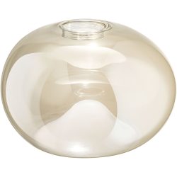 Lampenschirm Isa Braun Glas 33 cm 20 cm - Farbe: cognac - Lampenschirm