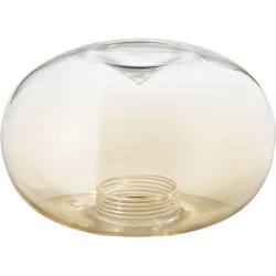Lampenschirm Gloria Braun Glas 28 cm 17.5 cm - Farbe: cognac - Lampenschirm