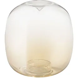 Lampenschirm Livia Braun Glas 24 cm 24 cm - Farbe: cognac - Lampenschirm