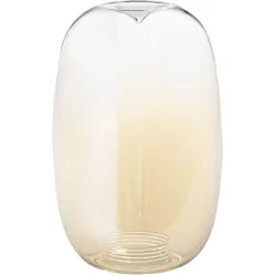 Lampenschirm Fiora Braun Glas 20 cm 28 cm - Farbe: cognac - Lampenschirm