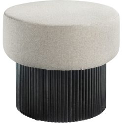Hocker Bexlo Grau/Schwarz Holz 50 cm 43 cm - Farbe: schwarz/grau - Material: MDF - Hocker