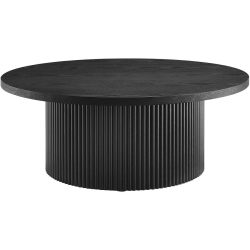 Salontisch Miova Schwarz Holz 85 cm - Material: MDF - Salontisch