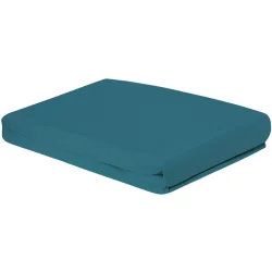 Fixleintuch Pia 90x200cm petrol - Material: 100% Bio-Baumwolle GOTS