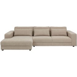 Ecksofa Linea Beige Stoff 342 cm 163 cm - Ecksofa