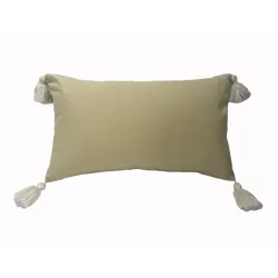 Zierkissen Nevi Beige Baumwolle 30 cm 50 cm - Farbe: sand - Material: Bezug: 100% Baumwolle, Füllung: 100% Polyester - Zierkissen