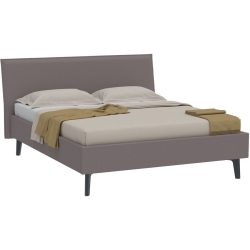Bett Nobu Beige Stoff 160 x 200 cm - Bett
