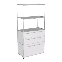 Regal Cubo Weiss Metall - Regal