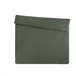 Duvetbezug Leana Grün Leinen 210 cm 200 cm - Material: 100% Leinen - Duvetbezug