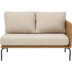LIVIQUE, Loungeelement Venta braun Stahl T 75 cm - Loungeelement