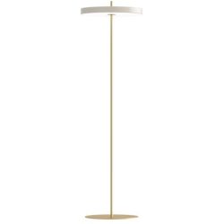 UMAGE Stehlampe Asteria Weiss Aluminium/Stahl 31 cm 151 cm - Farbe: messing/weiss - LED - Lichtfarbe: Warmweiss - Stehlampe- LED Energiesparlampe