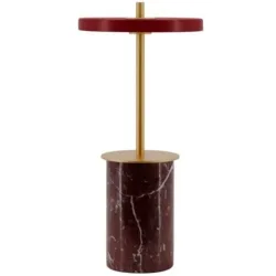 UMAGE Tischlampe Asteria Rot Stahl 12 cm 25.5 cm - LED - Lichtfarbe: Warmweiss - Tischlampe- LED Energiesparlampe