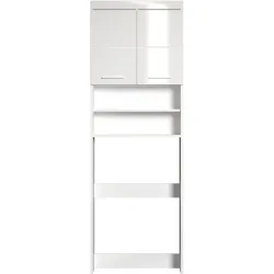 Badmöbel Clairo Weiss Holz 63 cm 24 cm 187 cm - Material: Holzwerkstoff - Badmöbel