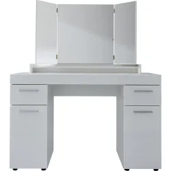 Schminktisch Guts Weiss Holz 120 cm - Material: Holzwerkstoff - Schminktisch