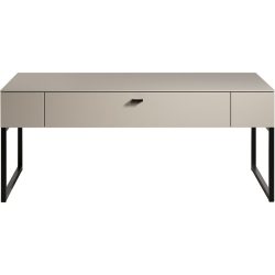 Salontisch Hefner Beige/Grau Holz 110 cm - Farbe: graubeige - Material: Holzwerkstoff - Salontisch