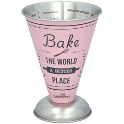 Birkmann Messbecher Bake Rosa Blech - Farbe: rose - Material: Weissblech - Messbecher